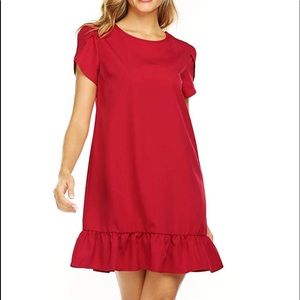 XXL Midi Red Dress